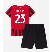 Echipament fotbal AC Milan Fikayo Tomori #23 Tricou Acasa 2024-25 pentru copii maneca scurta (+ Pantaloni scurti)